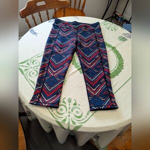 Sweaty Betty Reversible Geometric Patterned And Black  Yoga Pants,  Leggings EUC